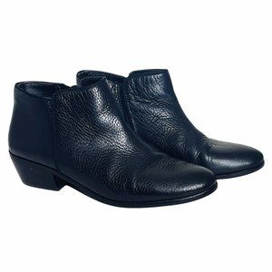 Sam Edelman Black Leather Booties Size 9.5